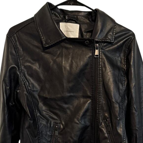 ANTHROPOLOGIE The Saige Faux Leather Motorcycle Jacket MEDIUM - Picture 5 of 13